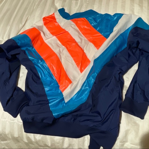 NWT adidas windbreaker 🧡💙 - Picture 4 of 4